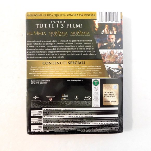 The Mummy La Mummia La Trilogia Movie Steelbook Blu Ray 2017 Italian NEW Sealed - Picture 2 of 4